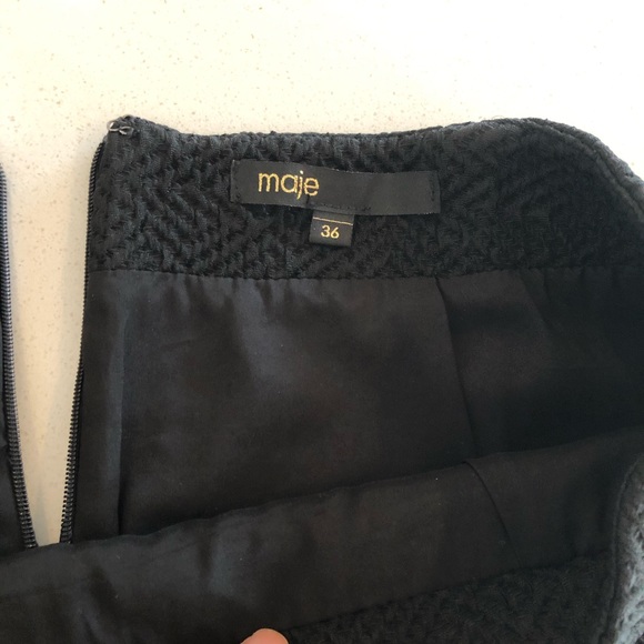Maje black mini skirt - Picture 4 of 5